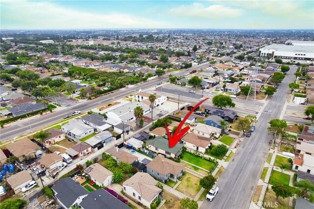 633 E 136th St, Los Angeles, CA 90059 - aerial view of property's location with nearby suburban area