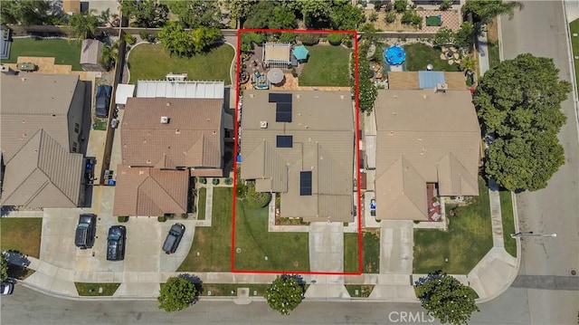 11244 Sega Ln, Fontana, CA 92337 - aerial view of property and surrounding area with property boundaries highlighted