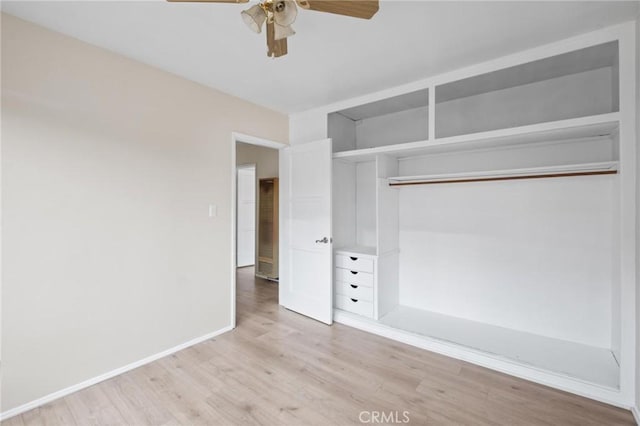 150 E 232nd St, Carson, CA 90745 - unfurnished bedroom with light wood-type flooring and ceiling fan