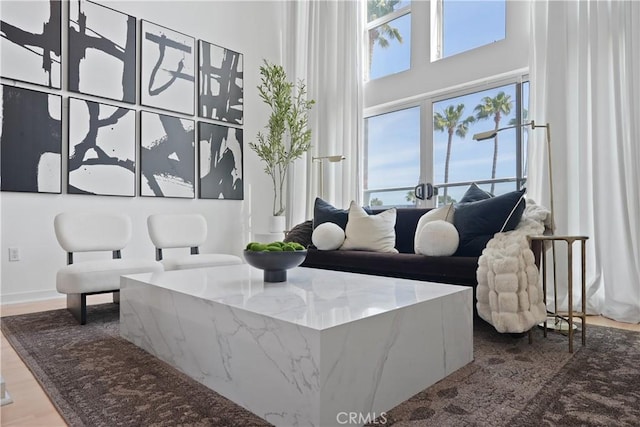 4215 Glencoe Ave Unit 407, Marina Del Rey, CA 90292 - living area with wood finished floors