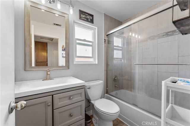 13519 Fremont St, Fontana, CA 92336 - full bath with vanity and bath / shower combo with glass door