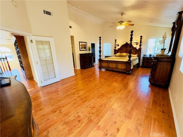 14542 Los Robles Ave, Hacienda Heights, CA 91745 - bedroom with light wood finished floors and lofted ceiling