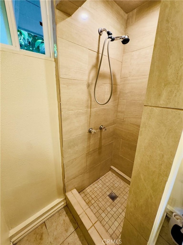 14542 Los Robles Ave, Hacienda Heights, CA 91745 - bathroom featuring a stall shower and tile patterned flooring