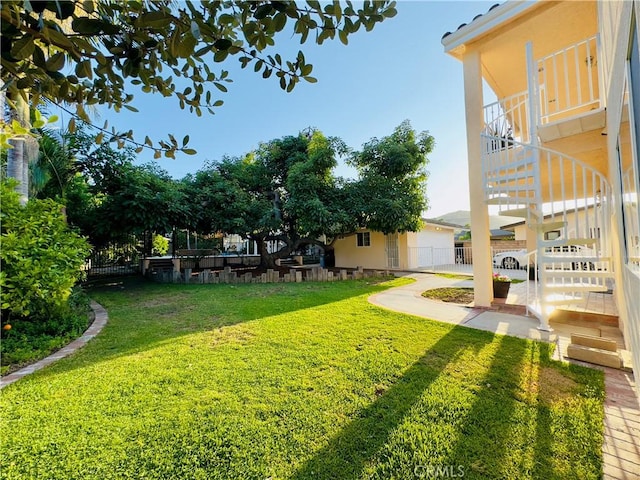 14542 Los Robles Ave, Hacienda Heights, CA 91745 - view of yard with stairway