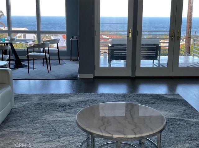 2637 Via Olivera, Palos Verdes Estates, CA 90274 - entryway with french doors, healthy amount of natural light, and a water view