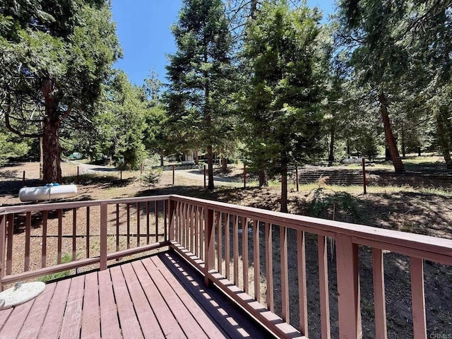 21803 Crestline Rd, Palomar Mountain, CA 92060 - view of wooden deck