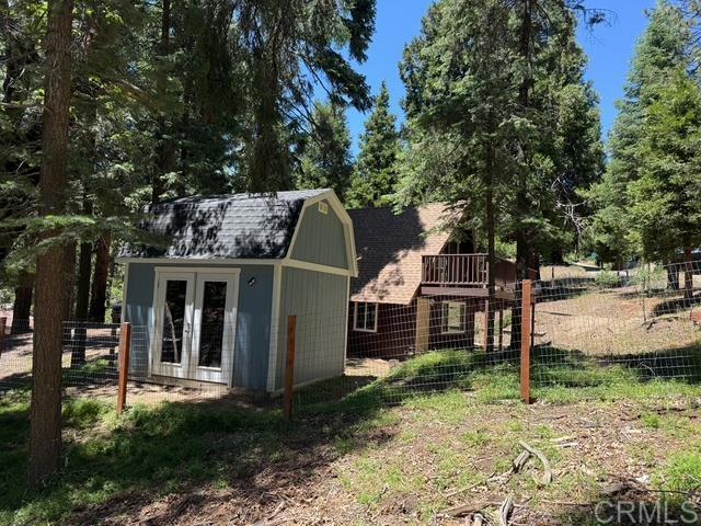 21803 Crestline Rd, Palomar Mountain, CA 92060 - view of outbuilding
