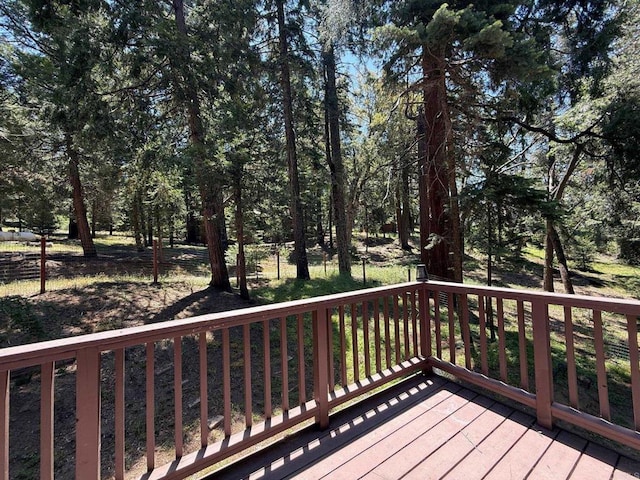 21803 Crestline Rd, Palomar Mountain, CA 92060 - view of deck