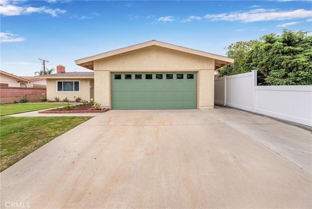 20869 Moonlake St, Walnut, CA 91789 - ranch-style home with stucco siding, an attached garage, driveway, and a chimney