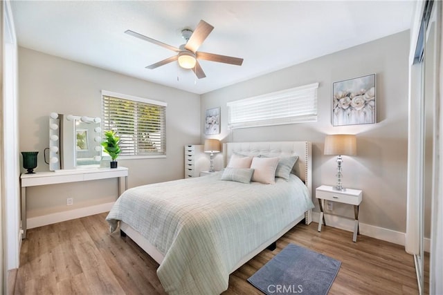 20869 Moonlake St, Walnut, CA 91789 - bedroom with wood finished floors and a ceiling fan