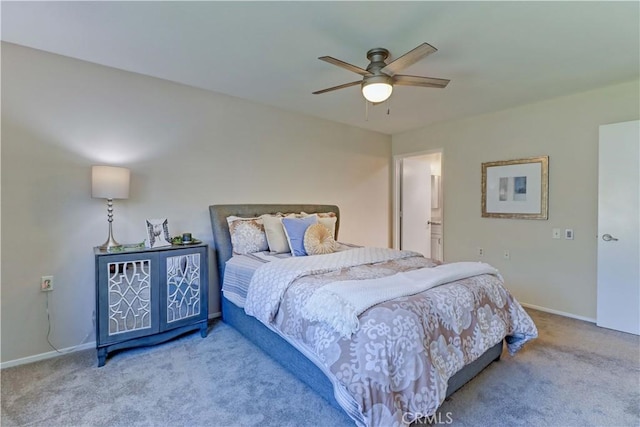 5341 Bahia Blanca W Unit C, Laguna Woods, CA 92637 - bedroom featuring carpet flooring and ceiling fan