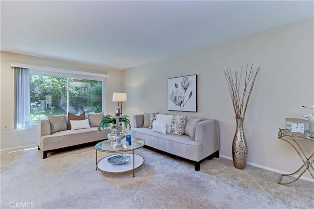 5341 Bahia Blanca W Unit C, Laguna Woods, CA 92637 - carpeted living room featuring baseboards