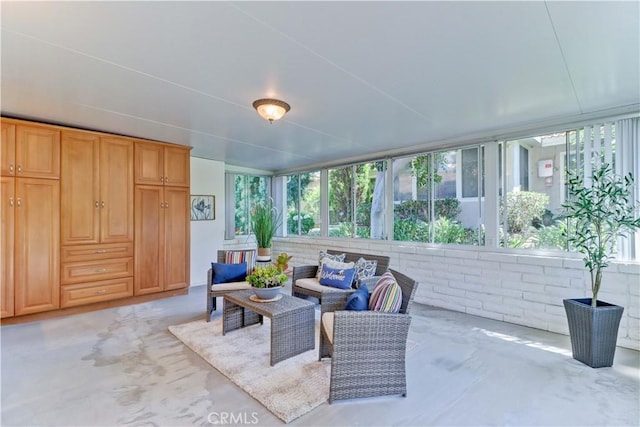 5341 Bahia Blanca W Unit C, Laguna Woods, CA 92637 - sunroom featuring finished concrete flooring