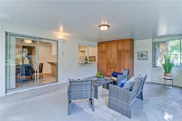 5341 Bahia Blanca W Unit C, Laguna Woods, CA 92637 - view of patio with outdoor lounge area