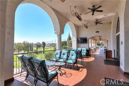 5341 Bahia Blanca W Unit C, Laguna Woods, CA 92637 - view of patio featuring an outdoor hangout area and ceiling fan