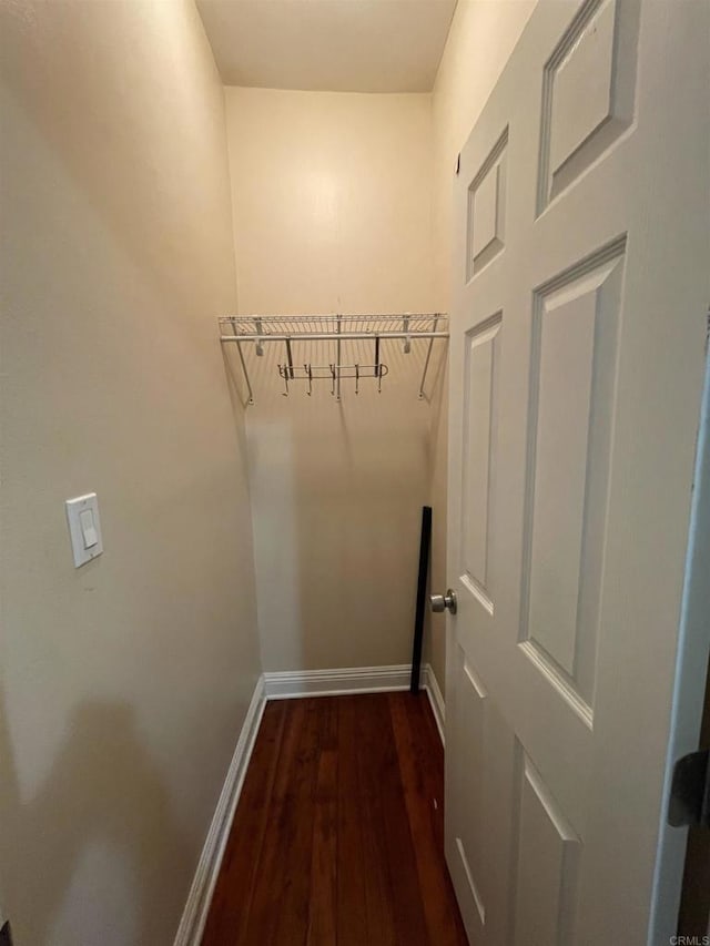 425 N Westlake Ave, Los Angeles, CA 90026 - walk in closet with dark wood-style flooring