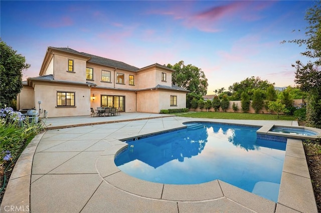 2600 S 2nd Ave, Arcadia, CA 91006 - view of swimming pool featuring a patio area and a pool with connected hot tub