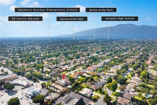 2600 S 2nd Ave, Arcadia, CA 91006 - bird's eye view of a mountain backdrop