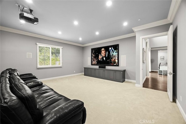 2600 S 2nd Ave, Arcadia, CA 91006 - cinema featuring carpet flooring, ornamental molding, and recessed lighting
