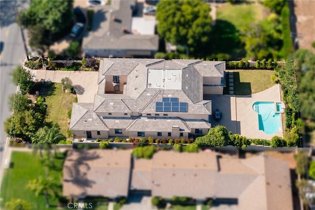 2600 S 2nd Ave, Arcadia, CA 91006 - aerial view of property and surrounding area with a pool area