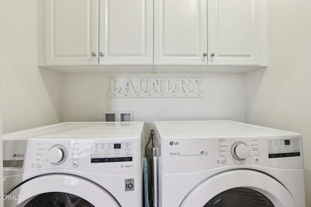 3224 Lisbon Ln, Oxnard, CA 93036 - washroom featuring washer and dryer and cabinet space