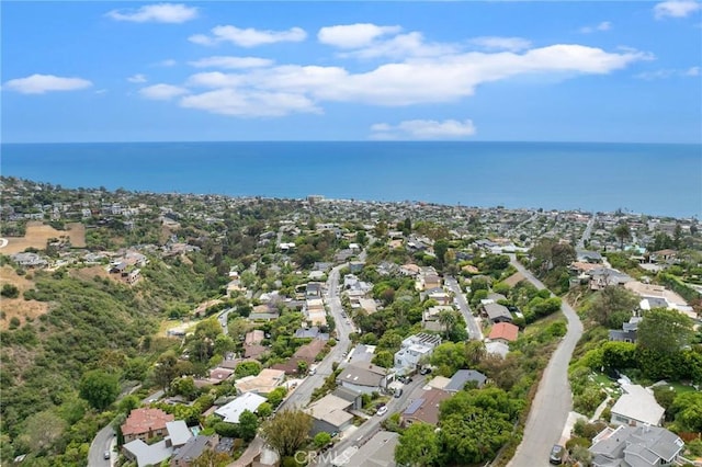 1385 Terrace Way, Laguna Beach, CA 92651 - aerial view of property and surrounding area featuring nearby suburban area and a large body of water