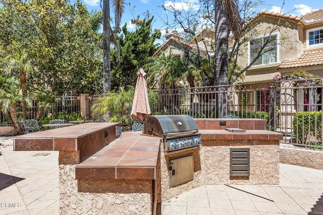 1323 Lost Point Ln, Oxnard, CA 93030 - view of patio with an outdoor kitchen