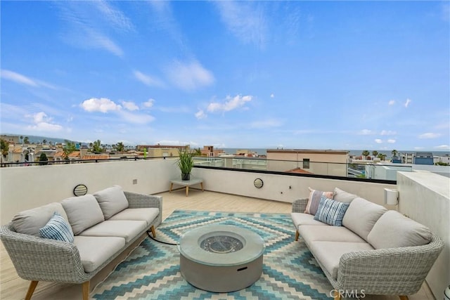 222 2nd St, Hermosa Beach, CA 90254 - view of patio with outdoor lounge area