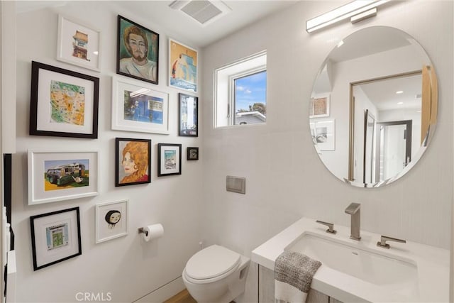 222 2nd St, Hermosa Beach, CA 90254 - half bath featuring toilet and vanity