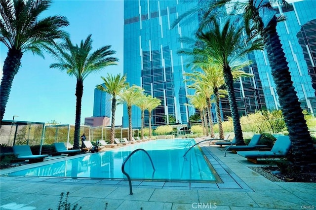 877 Francisco St Unit 1903, Los Angeles, CA 90017 - community pool featuring a patio area