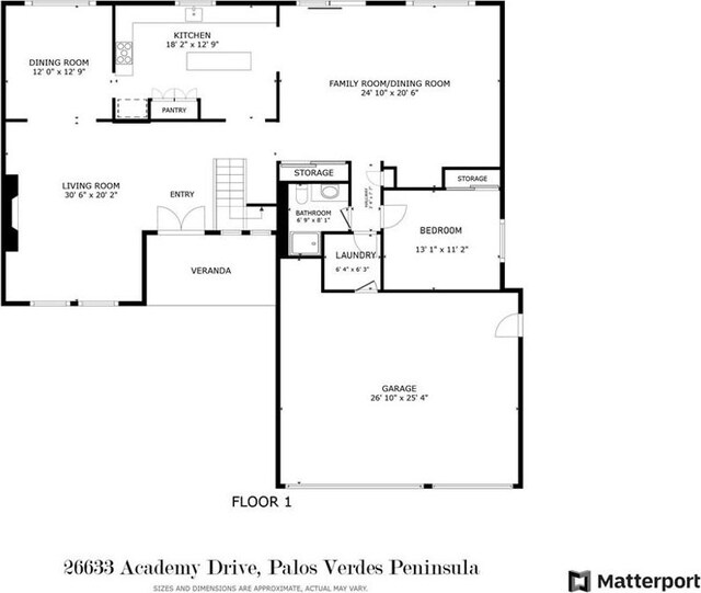 26633 Academy Dr, Palos Verdes Peninsula, CA 90274 - view of room layout