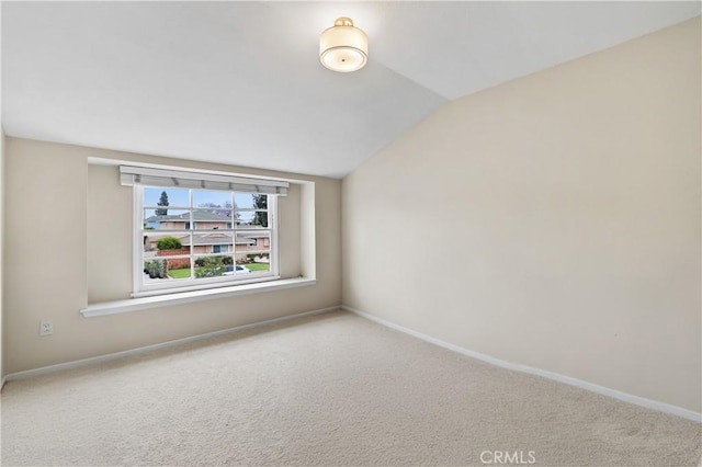 1432 N Shaffer St, Orange, CA 92867 - spare room with lofted ceiling and carpet floors