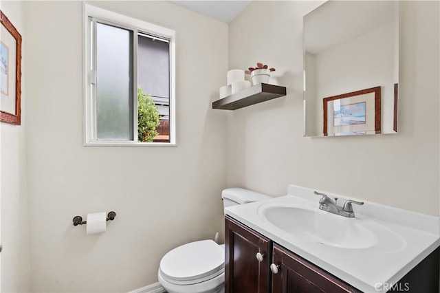 1432 N Shaffer St, Orange, CA 92867 - half bathroom with toilet and vanity