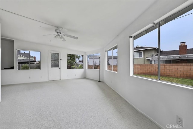 1432 N Shaffer St, Orange, CA 92867 - unfurnished sunroom with ceiling fan and carpet floors