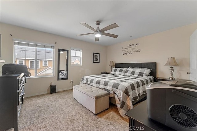 613 Flathead River St, Oxnard, CA 93036 - bedroom featuring light carpet, baseboards, and a ceiling fan
