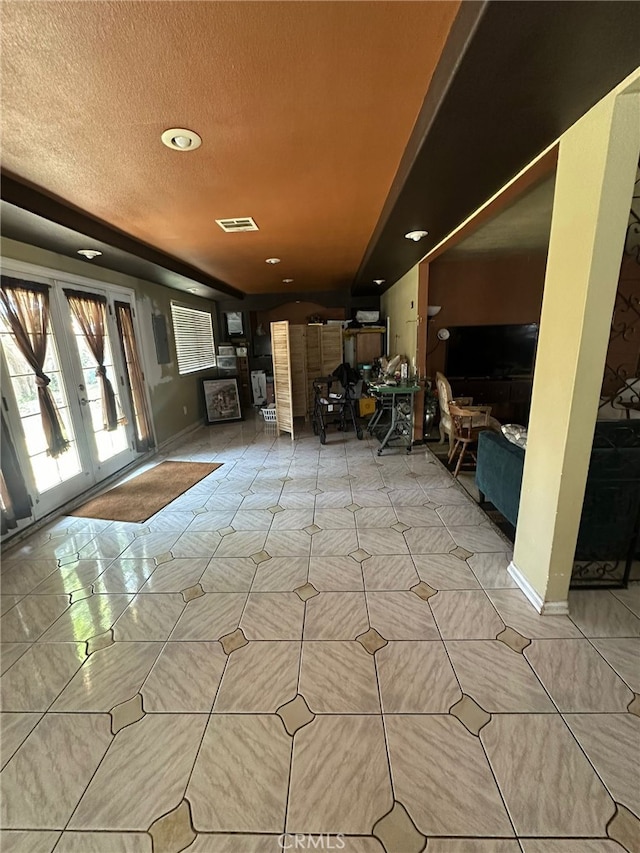 829 Foxworth Ave, La Puente, CA 91744 - interior space featuring a textured ceiling and recessed lighting