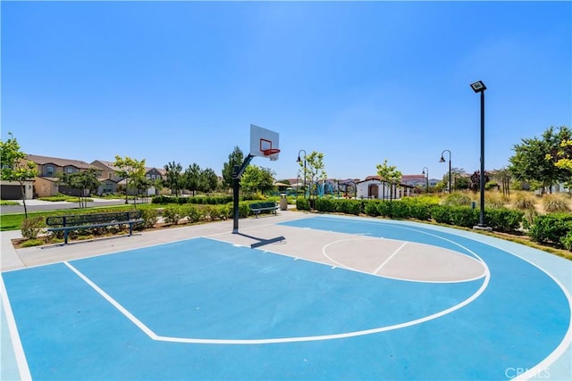 16526 Trailblazer Ave, Chino, CA 91708 - view of sport court with community basketball court and a residential view