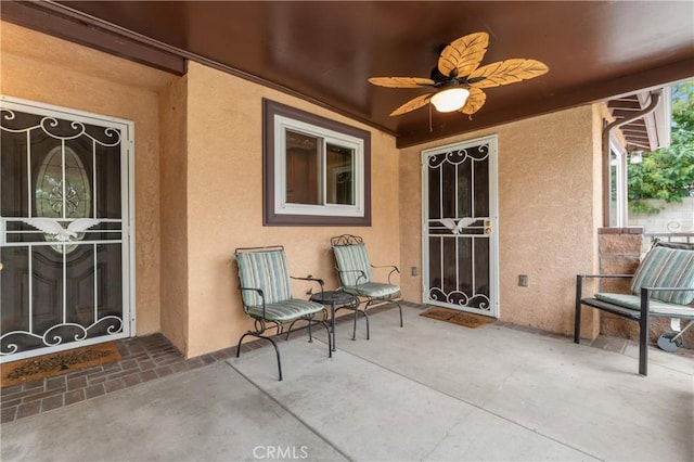 433 E Mason St, Azusa, CA 91702 - view of patio with ceiling fan