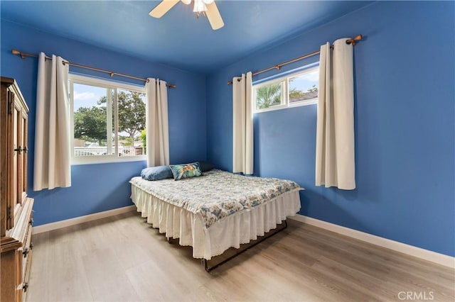 433 E Mason St, Azusa, CA 91702 - bedroom featuring wood finished floors and ceiling fan