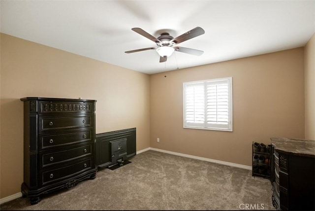 17995 Lacebark Ct, San Bernardino, CA 92407 - carpeted bedroom featuring baseboards and ceiling fan