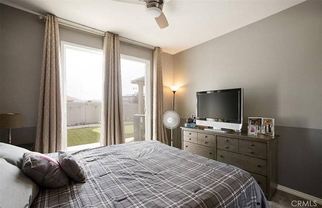 17995 Lacebark Ct, San Bernardino, CA 92407 - bedroom featuring carpet and ceiling fan
