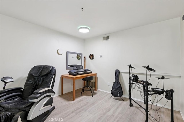 10161 Larwin Ave Unit 3, Chatsworth, CA 91311 - office area featuring wood finished floors and baseboards