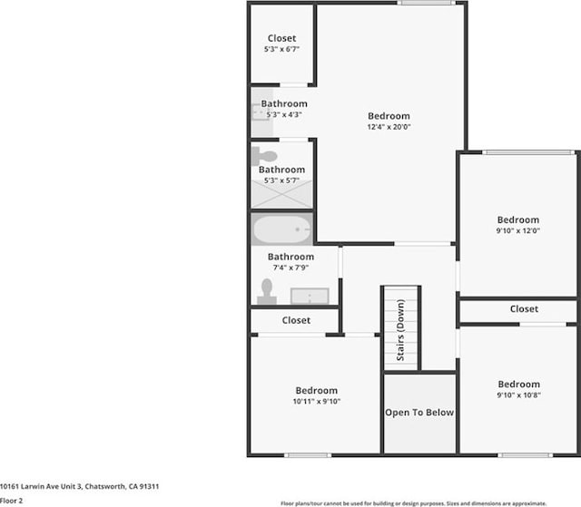 10161 Larwin Ave Unit 3, Chatsworth, CA 91311 - room layout