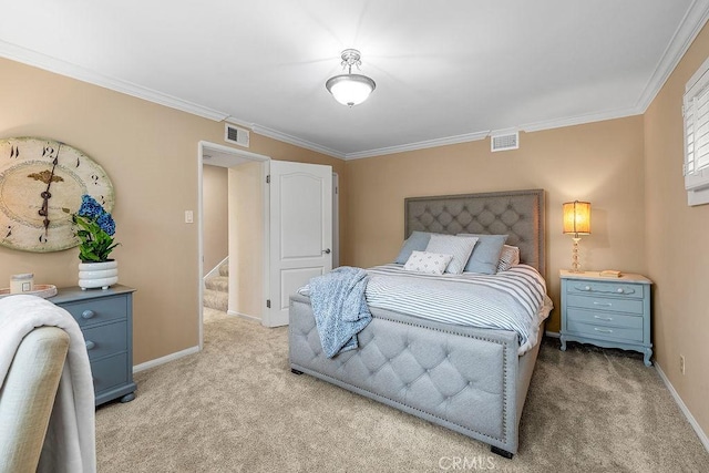 1609 Via Montemar, Palos Verdes Estates, CA 90274 - bedroom with light colored carpet and ornamental molding