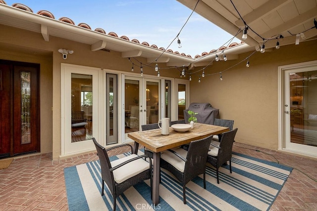 1609 Via Montemar, Palos Verdes Estates, CA 90274 - view of patio with french doors and outdoor dining space