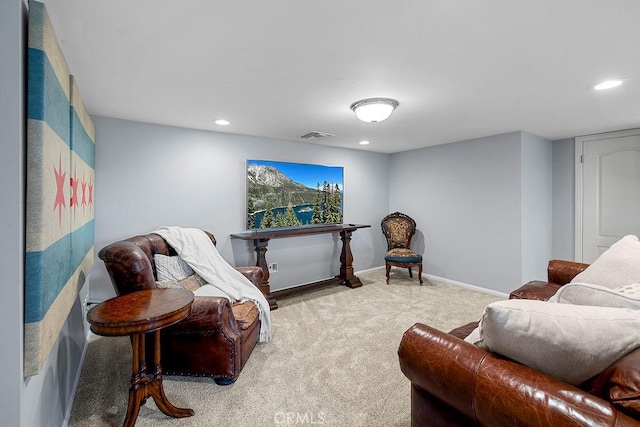 1609 Via Montemar, Palos Verdes Estates, CA 90274 - sitting room featuring carpet flooring and recessed lighting