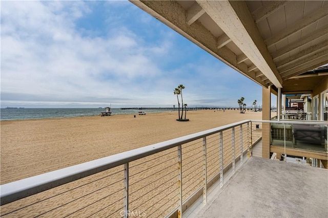 1207 Seal Way, Seal Beach, CA 90740 - balcony featuring view of water and beach