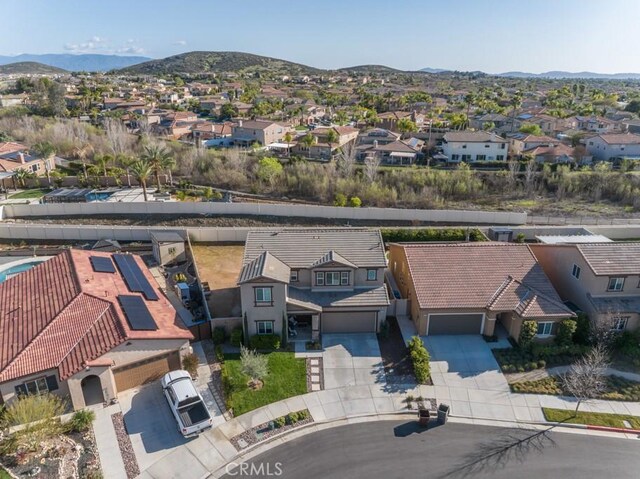 32593 Cumulus Ln, Winchester, CA 92596 - aerial view of residential area featuring a mountain backdrop