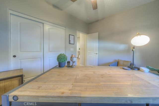 32593 Cumulus Ln, Winchester, CA 92596 - unfurnished office featuring ceiling fan