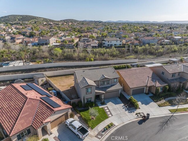 32593 Cumulus Ln, Winchester, CA 92596 - aerial perspective of suburban area featuring a mountainous background